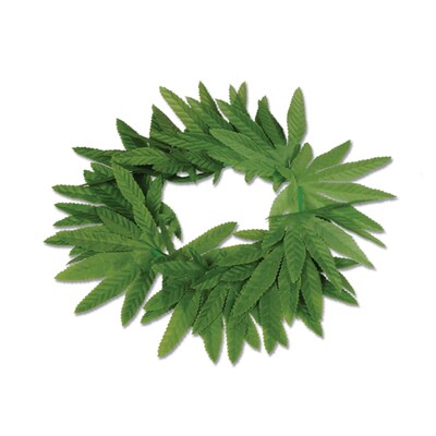 Beistle 20" Tropical Fern Leaf Headband; 6/Pack