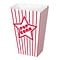 Beistle Paper Popcorn Box, Red/White, 40/Pack (57450)