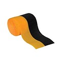 Beistle 2 1/2 x 30 Crepe Streamer; Black/Golden-Yellow, 5/Pack
