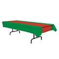 Beistle Tablecover, Red/Green, 3/Pack (57940-RG)