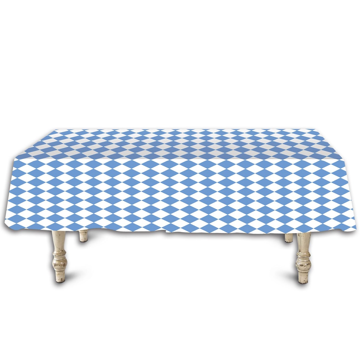 Beistle Oktoberfest Tablecover, Blue/White, 2/Pack (57941)