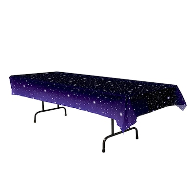 Beistle 54 x 108 Starry Night Tablecover; 2/Pack