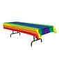 Beistle 54 x 108 Rainbow Tablecover; 2/Pack