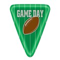 Beistle 10 Triangular Shaped Game Day Football Plates; 24/Pack