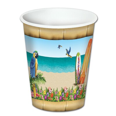 Beistle 8 Oz. Paradise Beverage Cups; 24/Pack