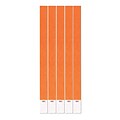 Beistle 3/4 x 10 Tyvek Wristband, Neon Orange, 100/Pack