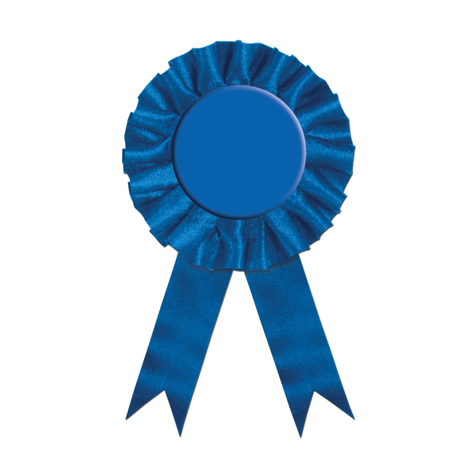 Beistle 3.75 x 6.5 Award Ribbon, Blue, Pack of 4 (60410-B)