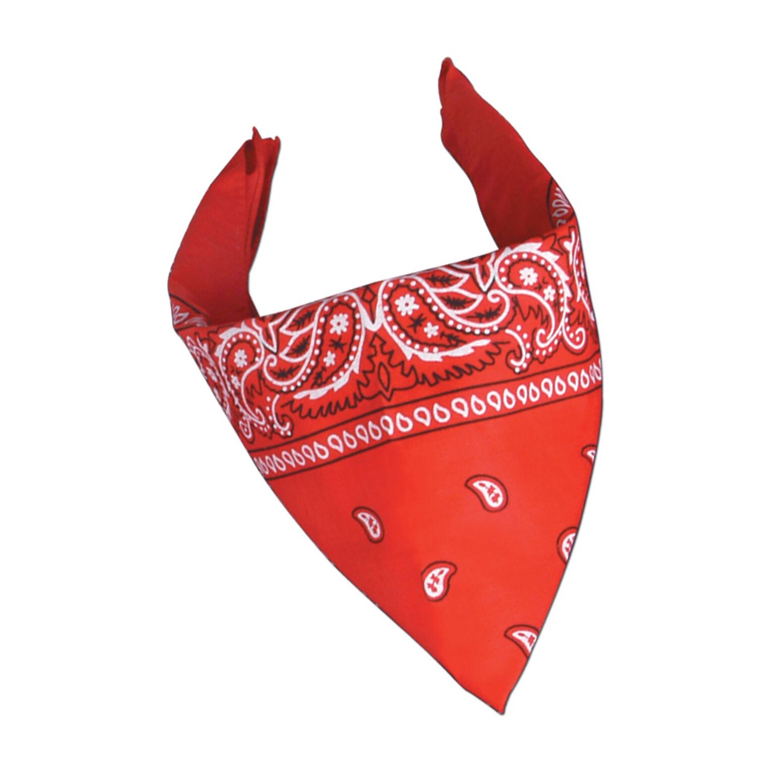 Beistle 22 x 22 Bandana, Red