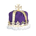 Beistle Royal Kings Crown Hat, One Size, Purple