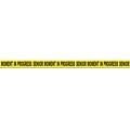 Beistle 3 x 20 Senior Moment In Progress Party Tape; Yellow/Black, 5/Pack