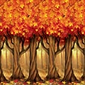 Beistle Fall Trees Backdrop (90022)