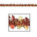 Beistle 12 Flame Resistant Metallic Autumn Leaf Garland; 3/Pack