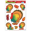 Beistle 12 x 17 Thanksgiving Turkey Clings; 35/Pack