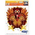Beistle 12 x 17 Crazy Turkey Car Clings; 7/Pack