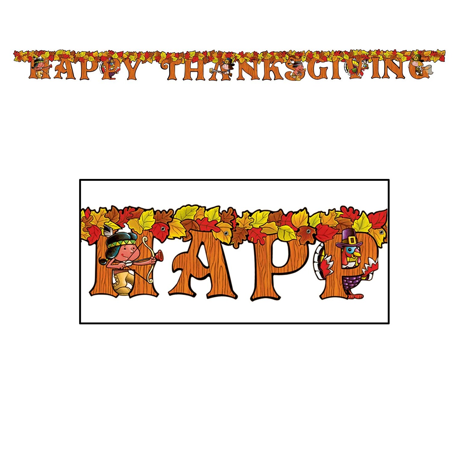 Beistle Happy Thanksgiving Streamer; 5 x 6
