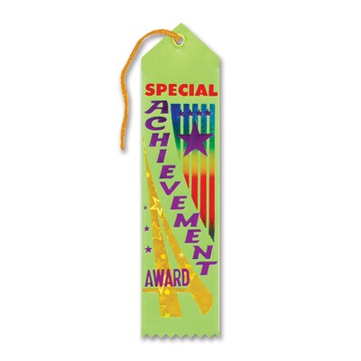 Beistle 2 x 8 Special Achievement Award Ribbon; 9/Pack