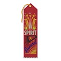Beistle 2 x 8 Spirit Award Ribbon; Red, 9/Pack