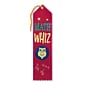 Beistle 2" x 8" Math Whiz Award Ribbon; Red, 9/Pack