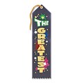 Beistle 2 x 8 The Greatest Award Ribbon; 9/Pack
