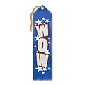 Beistle 2 x 8 Wow Award Ribbon; Blue, 9/Pack