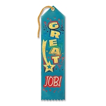 Beistle 2 x 8 Great Job Award Ribbon, 9/Pack (AR185)