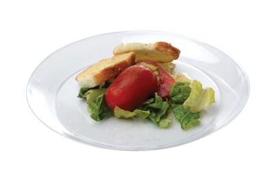Savvi Serve Recyclable Plastic Clear Plastic Plate, 6" Dia, Clear, 240/Set