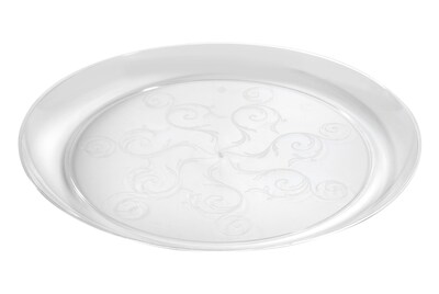 Savvi Serve Plastic Plate, Clear, 10", 240/Case