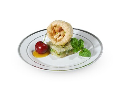 Silver Splendor Plastic Plate with Silver Bands 6", 150 Pack (506-WHSV)