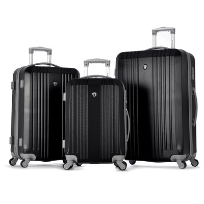 Olympia ABS Corsair 3 Piece Hardcase Set, 21", 25" & 29", Black
