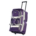 Olympia 8 pocket Carry On Rolling Upright Duffel Bag, 22, Dark Lavender