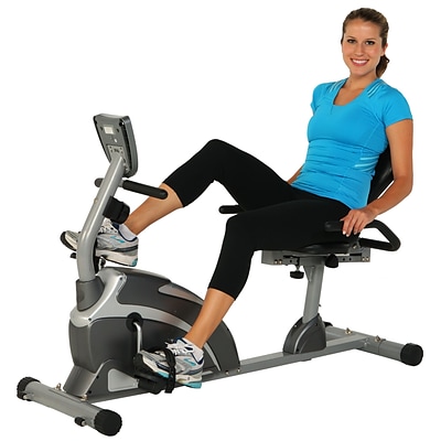 Exerpeutic Steel 900XL Extended Capacity Recumbent Bike with Pulse