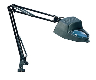 Studio Designs CFL 1.75x Magnifier Clamp Lamp, Adjustable Arm, Black (12308)