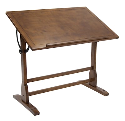 Studio Designs Solid Hard Wood Vintage Drafting Table, 42