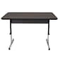 Studio Designs Adapta Rectangular Activity Table, 47.5" x 30.25", Height Adjustable, Black (410380)