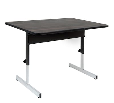Studio Designs Adapta Rectangular Activity Table, 47.5" x 30.25", Height Adjustable, Black (410380)