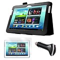 Mgear Accessories Folio Case with Screen Protector & Car Charger, Samsung Galaxy Note 10.1 Tablet