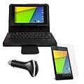 Mgear Accessories Bluetooth Keyboard Folio with Car Charger & More for Google Nexus 7 2nd Gen