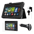 Mgear Accessories Kindle Fire HD 7 Folio Case with Screen Protector, Earphones, and More