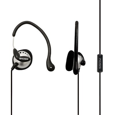 Koss KSC22I Wired Ear Clip Headphone, Black/Silver