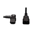 Tripp Lite® SJT C14/C13 Left Angle Computer Power Extension Cord; 18 AWG, 2