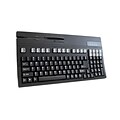 unitech K2714U Dual Track Keyboard; Black/Beige