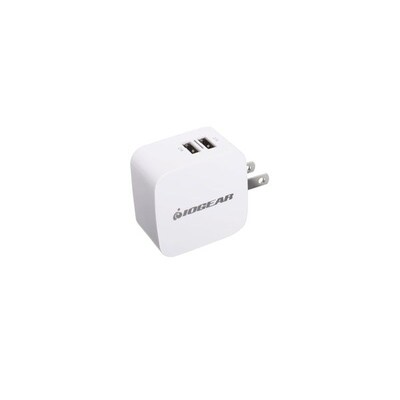 Iogear Dual USB 4.2A 20W Wall Charger, White