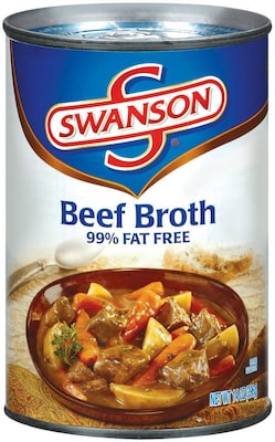 Swanson 99% Fat Free Beef Broth 14 Oz; 24/Pack