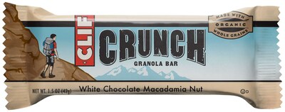 Clif CRUNCH Granola Bar White Chocolate Macadamia Nut 1.5 Oz., 30/Pack