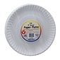 Hygloss 9" Round Unwaxed Collage Paper Plate, White, 3/Pack (HYG69109)