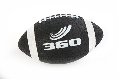 360 Athletics Rubber Grippy Football, Black