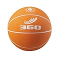 360 Athletics Rubber Playground Basketball, Orange/White