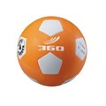 360 Athletics Rubber Playground Soccer Ball, 4 Orange