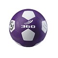 360 Athletics Rubber Playground Soccer Ball, 4 Purple