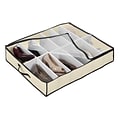 Simplify Under Bed Shoe Non Woven & Plastic Organizer